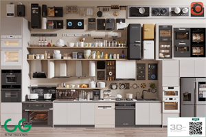 Modern Kitchen Appliance 3D Model